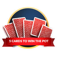 5 cards to win the pot deuce to seven triple draw badge