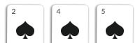 flush cards 7 card stud example