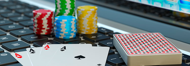 online casino tips and tricks cards on laptop