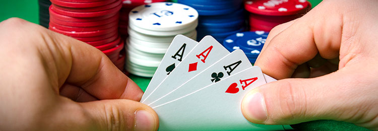 poker guides cards in hands