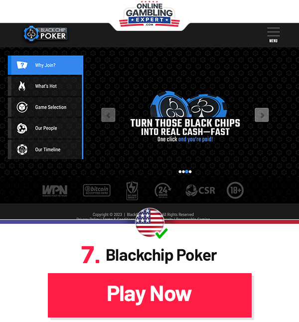 real money poker site black chip poker